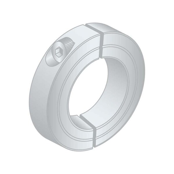 Huyett Split Collar Dbl 7/8 x 3/8 x 3/8 AL SC2-0375-AL - main